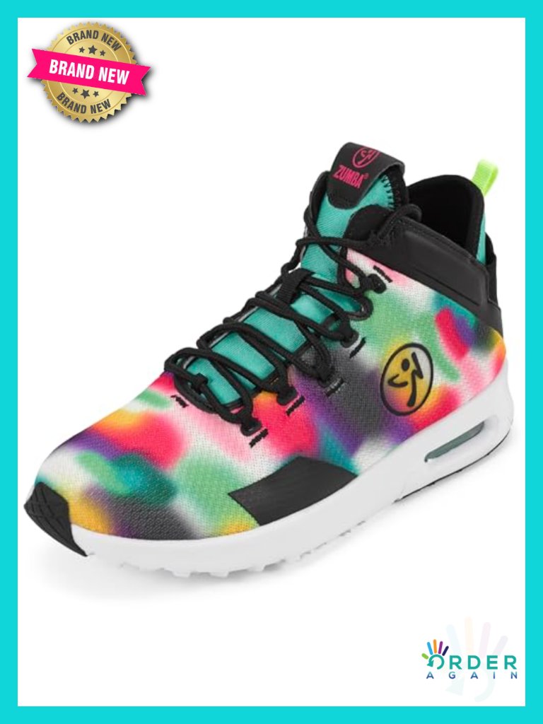 Mid-Top Dance Sneakers - Mesh & Pu Air Cushioned Fitness Shoes